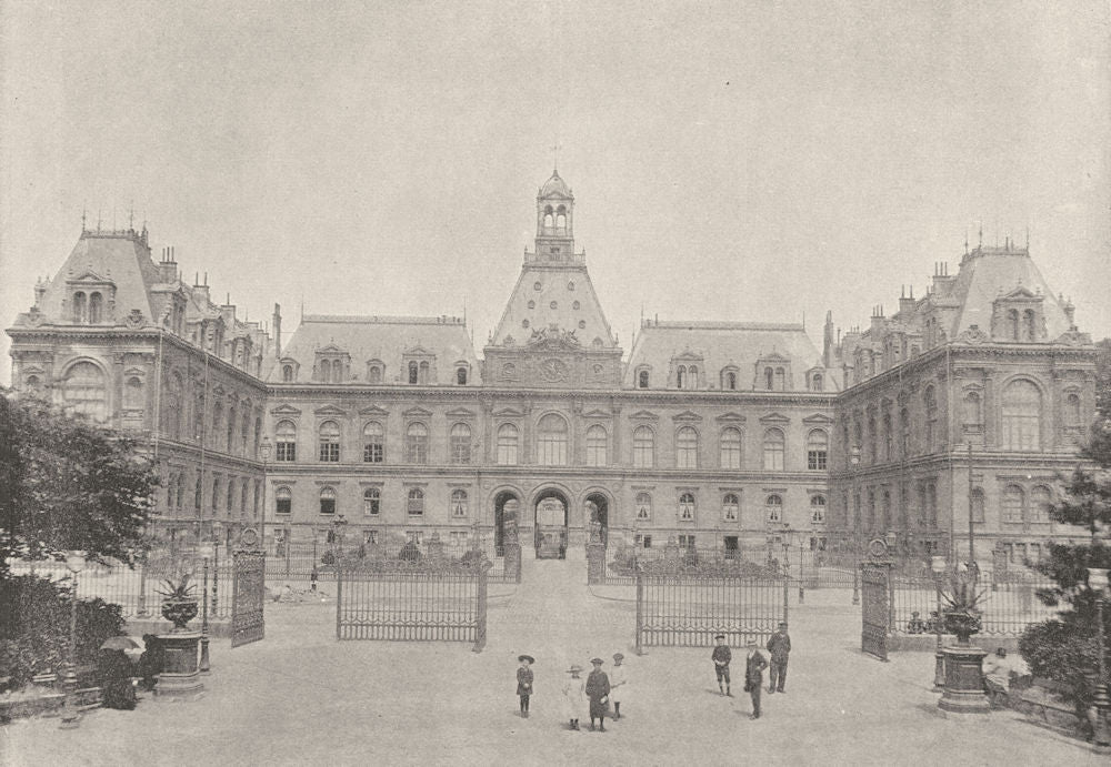 SEINE- MARITIME. Le Havre. Hotel de Ville 1895 old antique print picture